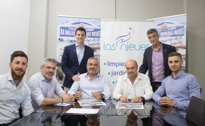 Firma contrato patrocinio del Gran Platino del Rallye Primeras Nieves en Sierra Nevada
