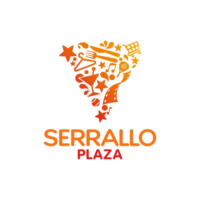 Logo del "Serrallo plaza" mostrando el servicio de limpieza que prestará Las Nieves