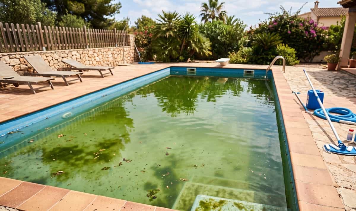 como limpiar la piscina de verde
