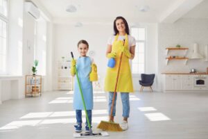 Consejos para la limpieza de hogares con niños